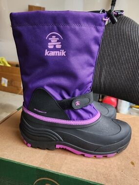 Kamik Purple Waterproof Winter Boots Size Y6